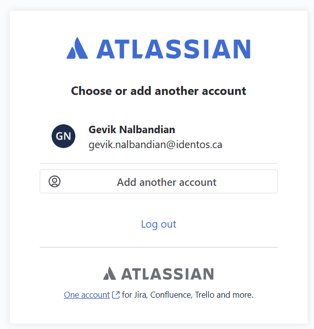 Atlassian sign-in