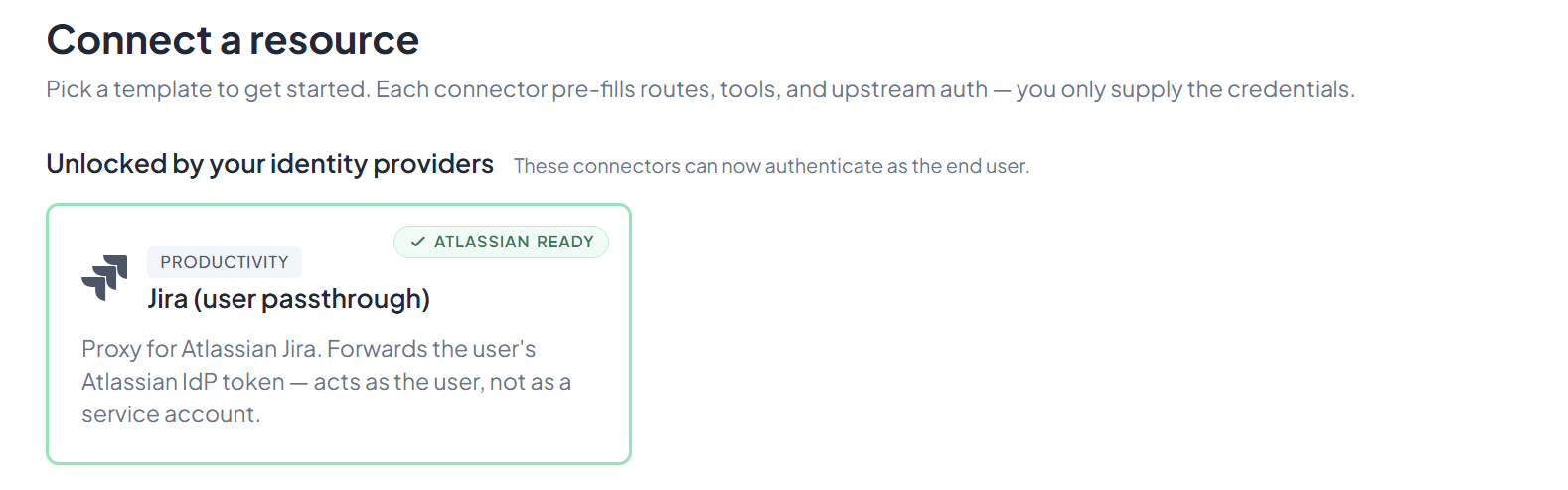Connector list — Jira ready