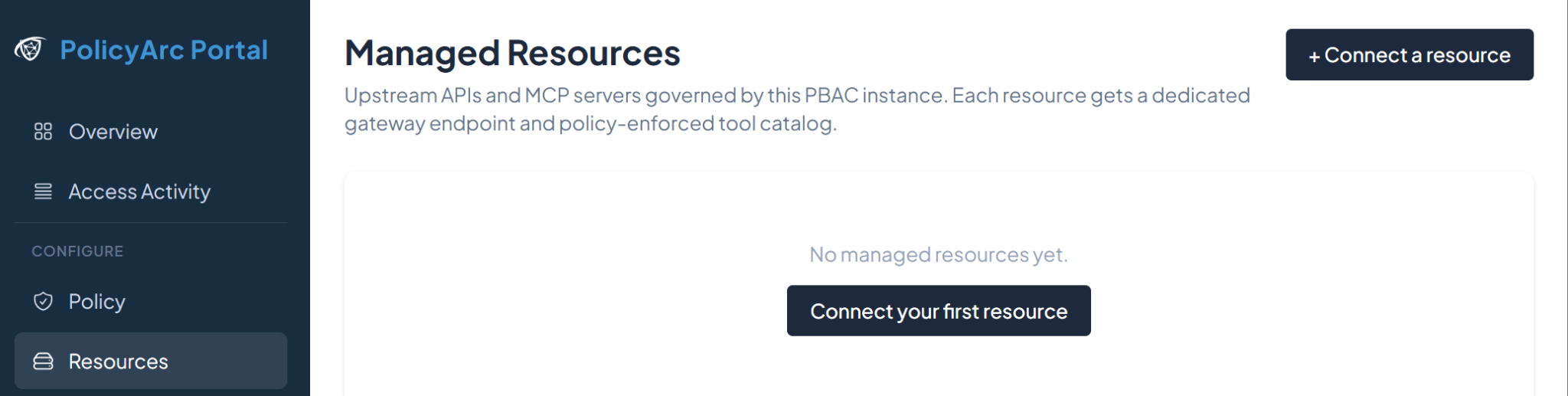 Resources tab