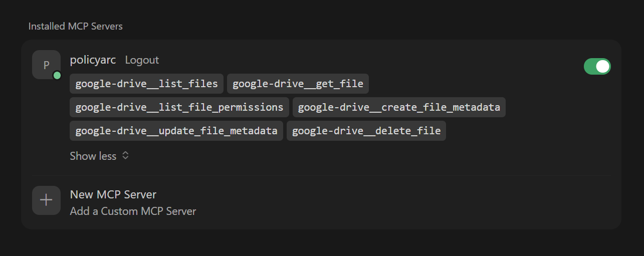 Tools list